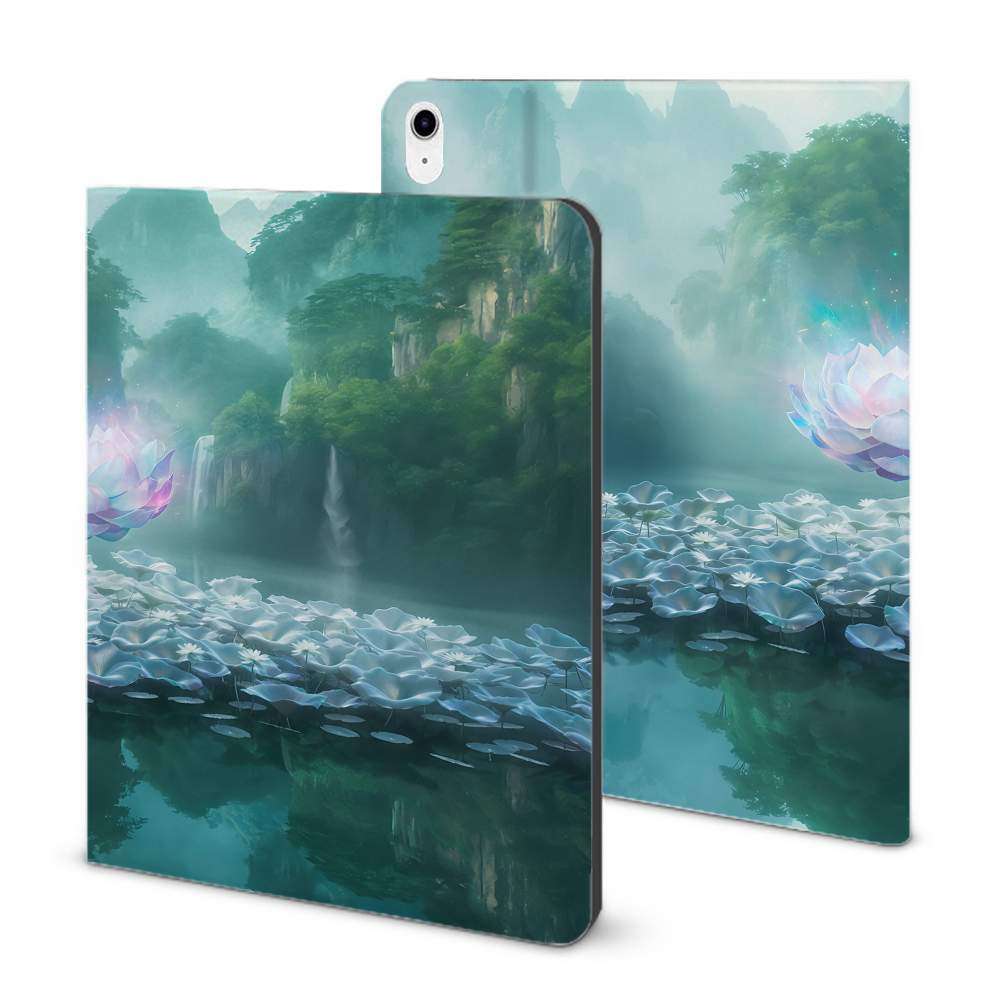 （画像用） Ne Zha 2 ナタ 魔童の大暴れ IPad ケース ブック型 PUレザー TPU 耐衝撃 軽量 薄型 ペン収納なし 全面保護 IPad 各モデル対応